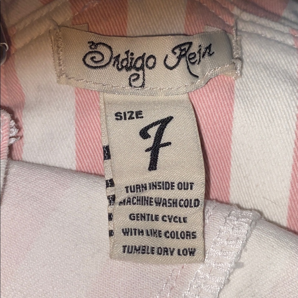 Indigo Rein overalls denim shorts - Picture 4 of 8
